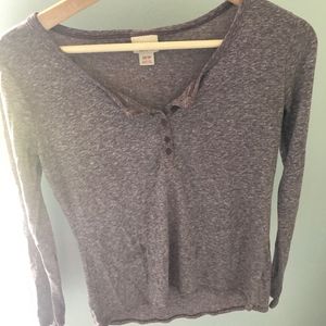 Grey/purple long sleeve